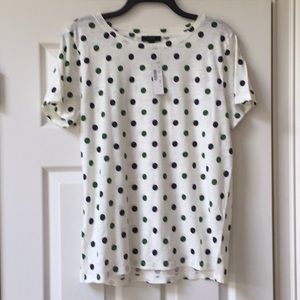 New with Tags J Crew Polkadot tee shirt